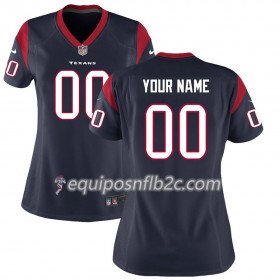 Camiseta Mujer NFL Houston Texans Personalizar Nike Azul 